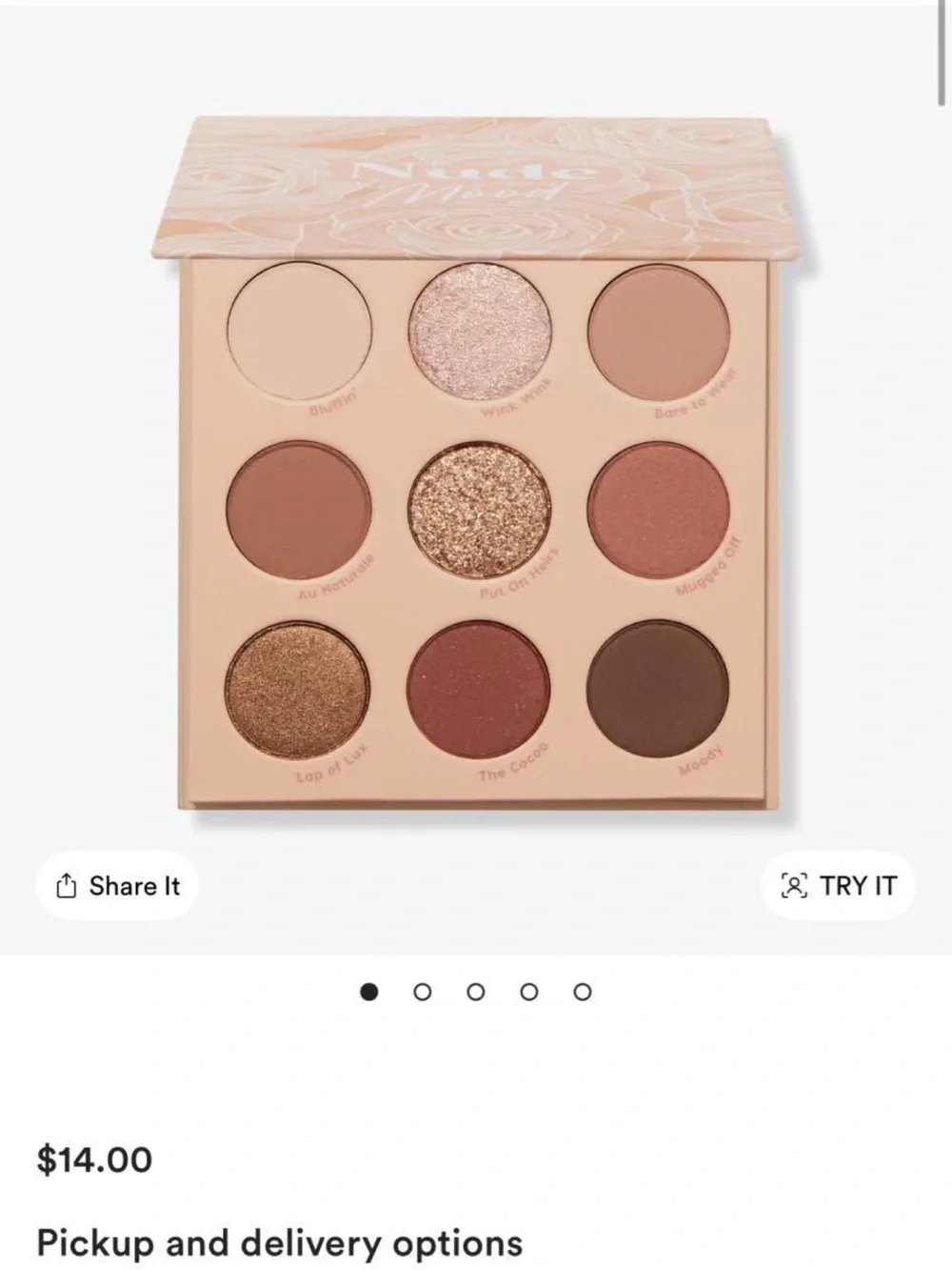 ColourPop Neutral Rose & Bronze Eyeshadow Palette